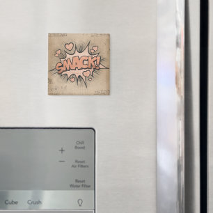 SMACK! Vintage Comic Book Steampunk Pop Art Magnet