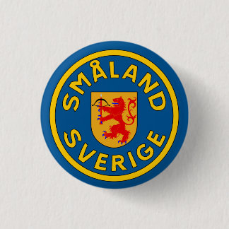 Småland (Sverige) 1 Inch Round Button
