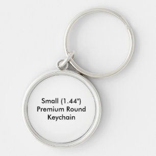 Small (1.44") Premium Round Keychain