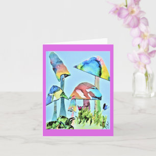 Small, 4" x 5.6" Folded Greeting Card
