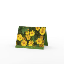Small, 4" x 5.6" Folded Thank You Card