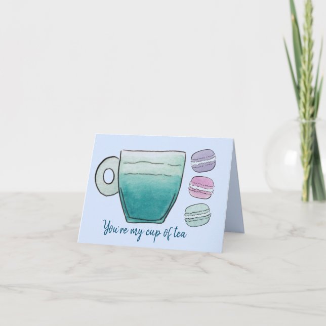 Small, 4" x 5.6" Folded Thank You Card (Front)