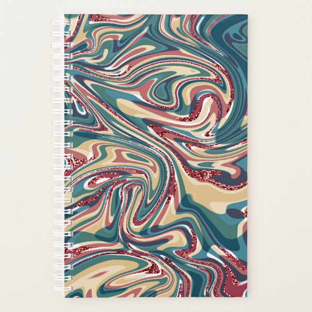 Small (5.5" x 8.5"), Hard Cover, White Spiral, Planner (Front)