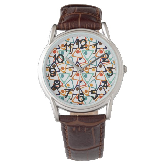 Small 70s Triangles  Watch (Front)