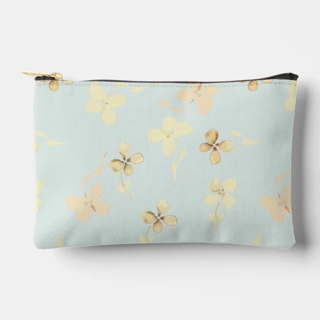 Small accessory bag with floral design. (Front)