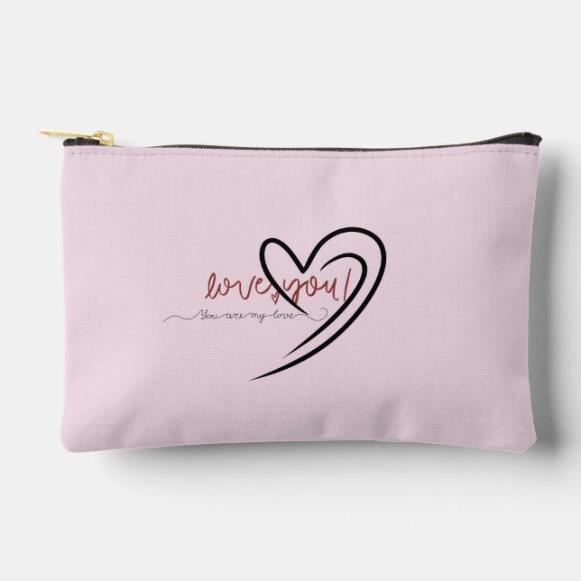 Small Accessory Pouch Zipper Bag  (Front)