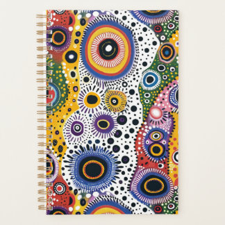 Small Agenda of Hard Cover with Psychedelic Patter