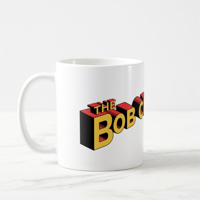 Small and Medium Superhero Bob Cesca Mugs (Left)