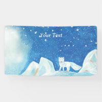 Small Arctic Fox Illustration Custom