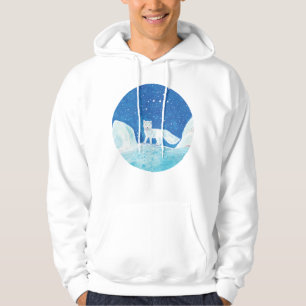 Small Arctic Fox (Vulpes lagopus) Illustration    Hoodie