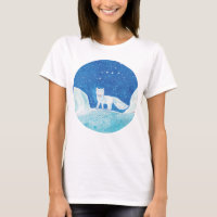 Small Arctic Fox (Vulpes lagopus) Illustration