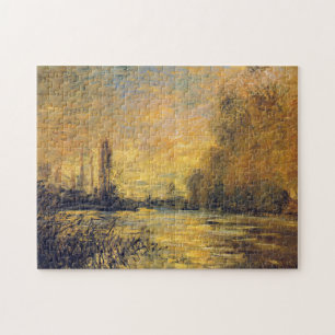 Small Arm of Seine Argenteuil Monet Fine Art Jigsaw Puzzle