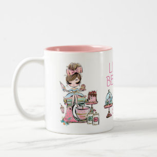 Small bakery business, cupcakes mug,  Two-Tone cof Two-Tone Coffee Mug