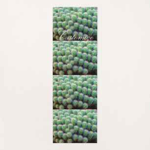 small barrel cactus green Thunder_Cove Yoga Mat