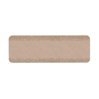 Small Beige Floral Apothecary Label