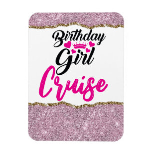 Small Birthday Girl Cruise Door Magnet