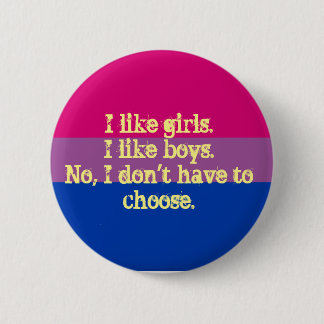 small bisexual flag pride badge/pin 2 inch round button