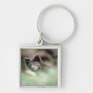 Small Black Wolf Keychain
