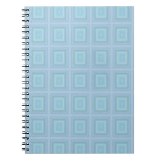Small blue squares. notebook
