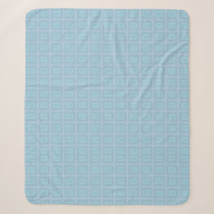 Small blue squares. sherpa blanket