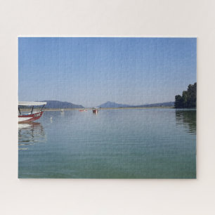Small Boat on Calm Water Jigsaw Puzzle