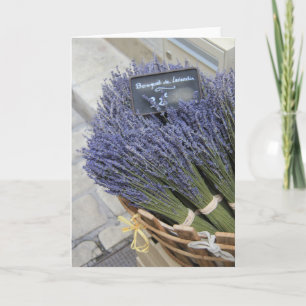 Small bouquets of lavender card