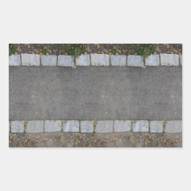 small brick-lined pathway with grass and dirt sticker (Front)