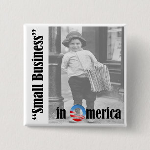 Small Business 2 Inch Square Button