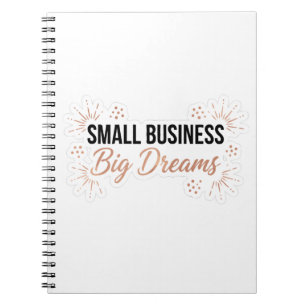 Small Business Big Dreams Motivational Entrepreneu Notebook