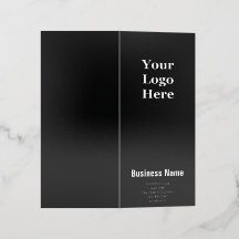 Small Business Black White Branded Logo Template