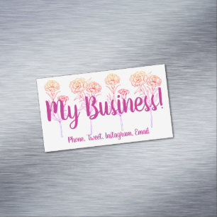 Small Business Contact Details Magnetic Business Card