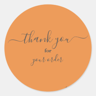 Small Business Customer Thank You Classic Round St Sticker