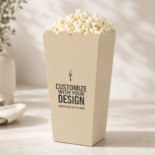 Small Business Customized Personalized Popcorn Favor Box
