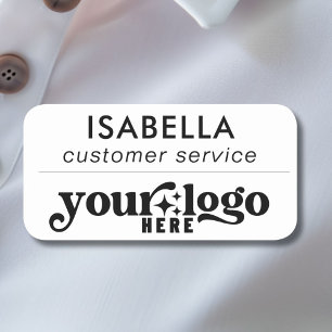 Small Business Employee Job Title Name Tag