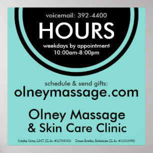 Small Business Hours Sign