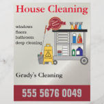 Small Business House Cleaning Service Flyer<br><div class="desc">Great to hire someone to help out  house cleaning poster or flyer to kick off your small business. Great for any person who has extra time. All images are public domain,  but you can change if you like.  #parttimejob,  #housecleaning</div>