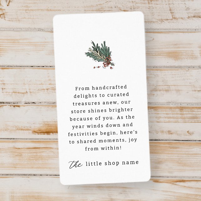 Small Business Modern Minimalist Holiday Thank You (Creator Uploaded)