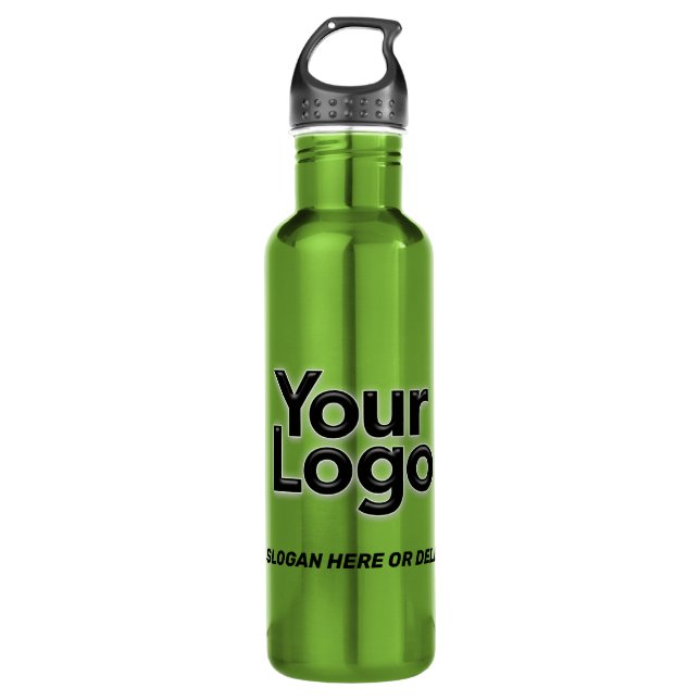 Small Business Owner Logo Promotional Marketing 710 Ml Water Bottle (Front)