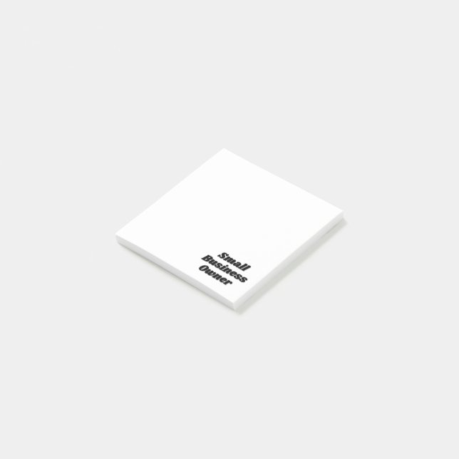 Small Business Owner Sticky Notes (Angled)