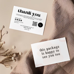 Small Business Package Insert Card