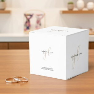 Small Business Packaging Custom Logo Branded Favor Box