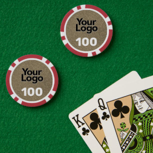 Small Business Promotional Corporate Company Logo  Poker Chips