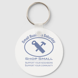 Small Business Saturday - Hardware blue Keychain