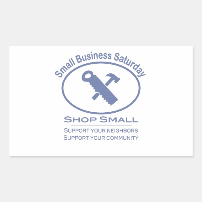 Small Business Saturday - Hardware blue Sticker (Front)