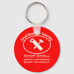Small Business Saturday Hardware (white) Keychain