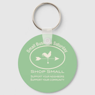 Small Business Saturday Ivory Weathervane Keychain