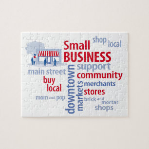 Small Business, Shop Local, Buy Local Jigsaw Puzzle