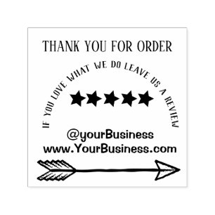 Small business support stamp thank you