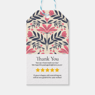 Small Business Thank You Card   Handmade Style Yel Gift Tags