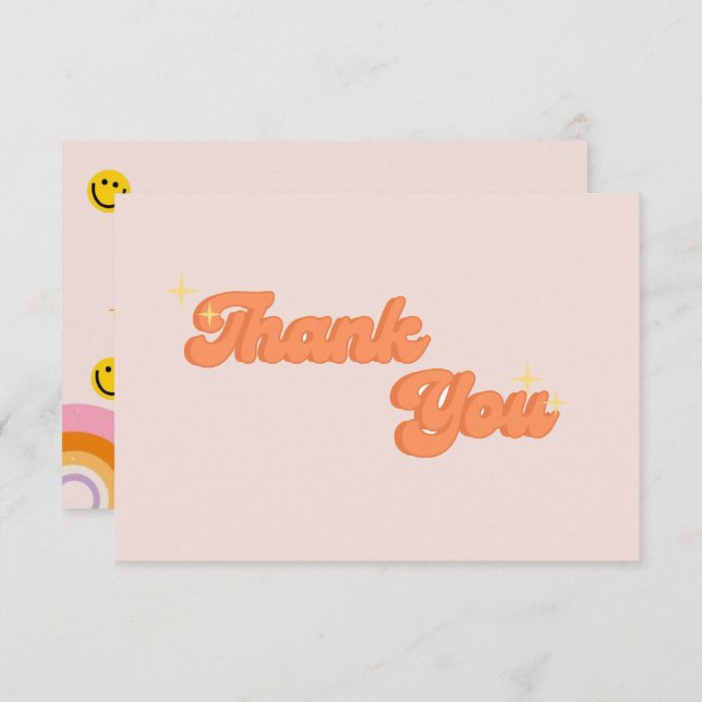 Small Business Thank You Card Retro Vibes (Front/Back)